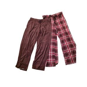 X9(2) BUNDLE: 2 pairs soft Jockey Pajama lounge pants 
Large